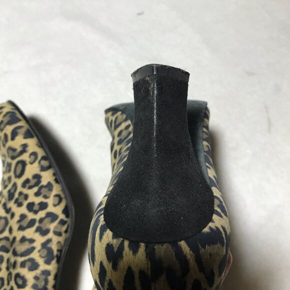 Thierry Rabotin Ella leopard fabric booties with suede heels 36 made in Italy - Picture 11 of 14